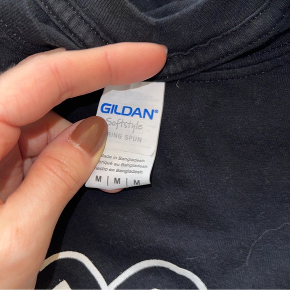 Gildan Skull Graphic Black Short Sleeve Crew Neck T Shirts - Picture 6 of 8